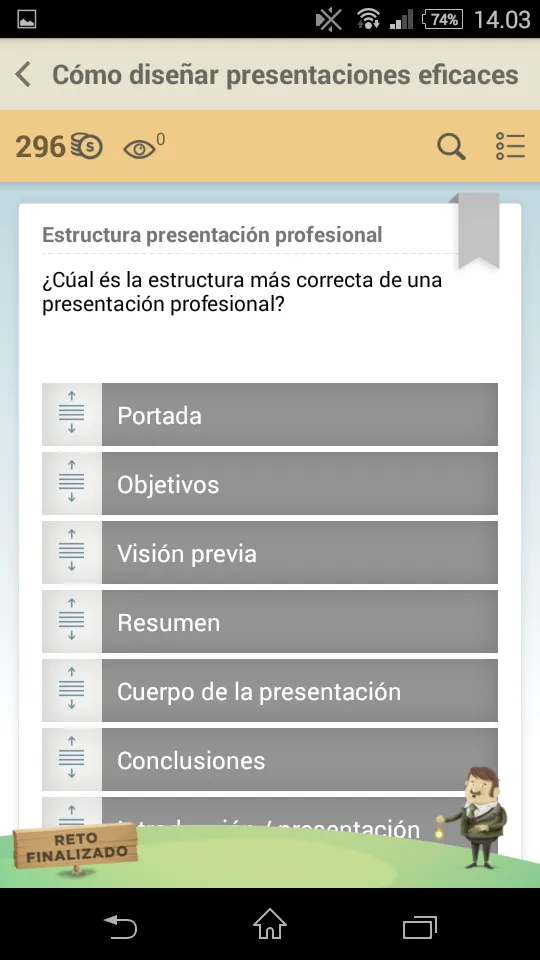 Estructura presentación professional