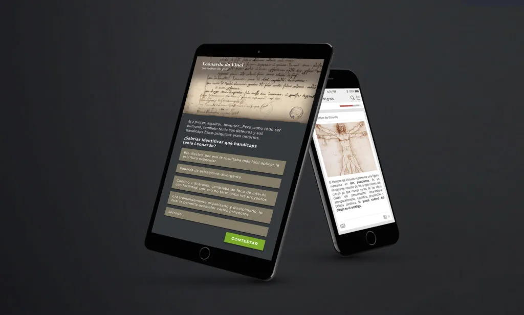 Los rostros del genio - experiencia transmedia