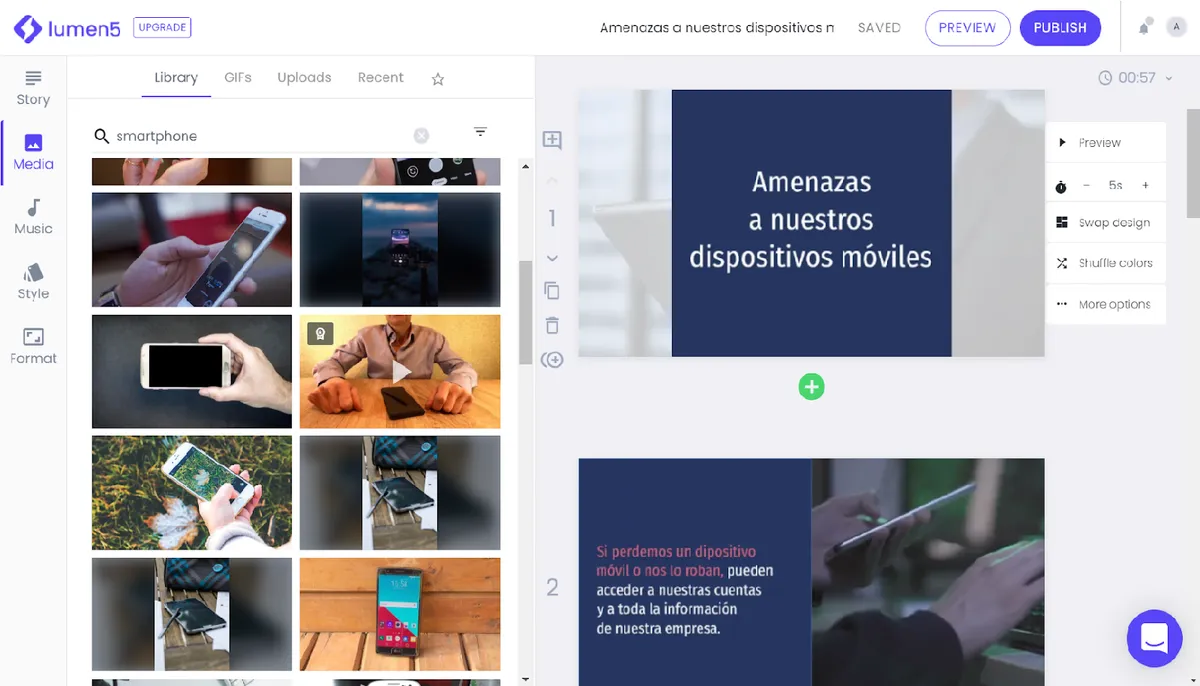 Lumen5: 9+1 herramientas para crear vídeos
