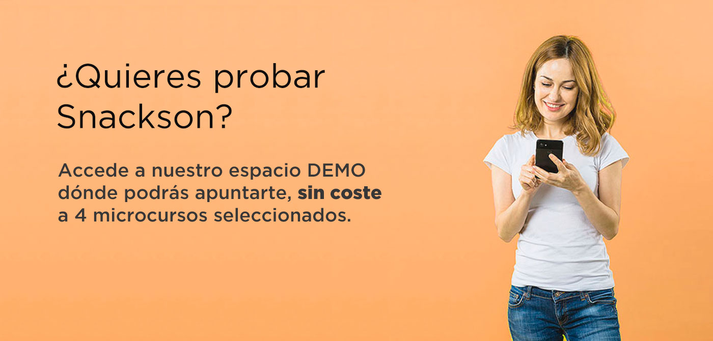 Acceso demo Snackson - Microlearning